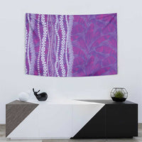 Hawaii Prince Kuhio Tapestry Violet Hawaiian Lau Maia With Leis LT05 - Polynesian Pride