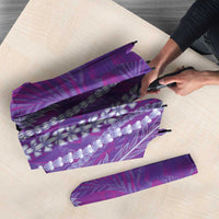 Hawaii Prince Kuhio Umbrella Violet Hawaiian Lau Maia With Leis LT05 - Polynesian Pride