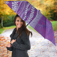 Hawaii Prince Kuhio Umbrella Violet Hawaiian Lau Maia With Leis LT05 - Polynesian Pride