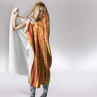 Hawaii Prince Kuhio Hooded Blanket Red Hawaiian Lau Maia With Leis LT05 - Polynesian Pride