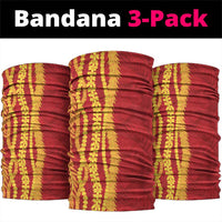 Hawaii Prince Kuhio Neck Gaiter Red Hawaiian Lau Maia With Leis LT05 package One Size: 25*50cm Red - Polynesian Pride