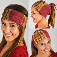 Hawaii Prince Kuhio Neck Gaiter Red Hawaiian Lau Maia With Leis LT05 - Polynesian Pride