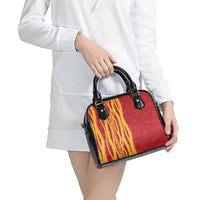 Hawaii Prince Kuhio Shoulder Handbag Red Hawaiian Lau Maia With Leis LT05 - Polynesian Pride