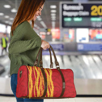 Hawaii Prince Kuhio Travel Bag Red Hawaiian Lau Maia With Leis LT05 - Polynesian Pride