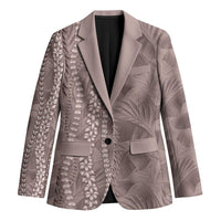 Hawaii Prince Kuhio Blazer Mocha Hawaiian Lau Maia With Leis LT05 Unisex Mocha - Polynesian Pride
