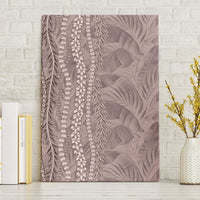 Hawaii Prince Kuhio Canvas Wall Art Mocha Hawaiian Lau Maia With Leis LT05 Without Frame Mocha - Polynesian Pride