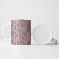 Hawaii Prince Kuhio Ceramic Mug Mocha Hawaiian Lau Maia With Leis LT05 - Polynesian Pride