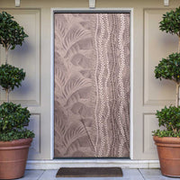 Hawaii Prince Kuhio Door Cover Mocha Hawaiian Lau Maia With Leis