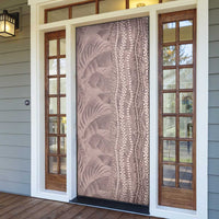 Hawaii Prince Kuhio Door Cover Mocha Hawaiian Lau Maia With Leis