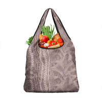 Hawaii Prince Kuhio Grocery Bag Mocha Hawaiian Lau Maia With Leis LT05 1-pack One Size Mocha - Polynesian Pride