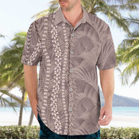 Hawaii Prince Kuhio Hawaiian Shirt Mocha Hawaiian Lau Maia With Leis LT05 - Polynesian Pride