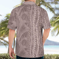 Hawaii Prince Kuhio Hawaiian Shirt Mocha Hawaiian Lau Maia With Leis LT05 - Polynesian Pride