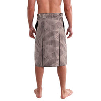 Hawaii Prince Kuhio Lavalava Mocha Hawaiian Lau Maia With Leis LT05 - Polynesian Pride