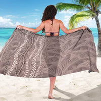 Hawaii Prince Kuhio Sarong Mocha Hawaiian Lau Maia With Leis LT05 - Polynesian Pride