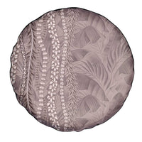 Hawaii Prince Kuhio Spare Tire Cover Mocha Hawaiian Lau Maia With Leis LT05 - Polynesian Pride