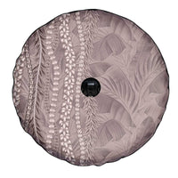 Hawaii Prince Kuhio Spare Tire Cover Mocha Hawaiian Lau Maia With Leis LT05 - Polynesian Pride