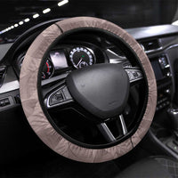 Hawaii Prince Kuhio Steering Wheel Cover Mocha Hawaiian Lau Maia With Leis LT05 Universal Fit Mocha - Polynesian Pride