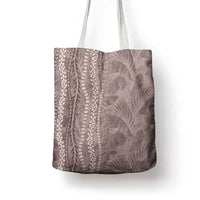 Hawaii Prince Kuhio Tote Bag Mocha Hawaiian Lau Maia With Leis LT05 - Polynesian Pride