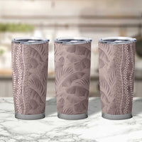 Hawaii Prince Kuhio Tumbler Cup Mocha Hawaiian Lau Maia With Leis LT05 - Polynesian Pride
