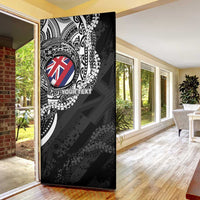 Personalised Hawaii Prince Kuhio Door Cover Hawaiian Maile Lei