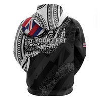 Personalised Hawaii Prince Kuhio Hoodie Hawaiian Maile Lei