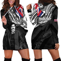 Personalised Hawaii Prince Kuhio Hoodie Dress Hawaiian Maile Lei LT05 - Polynesian Pride