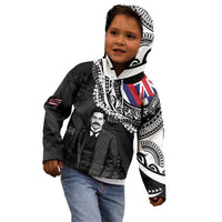 Personalised Hawaii Prince Kuhio Kid Hoodie Hawaiian Maile Lei LT05 - Polynesian Pride