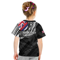 Personalised Hawaii Prince Kuhio Kid T Shirt Hawaiian Maile Lei LT05 - Polynesian Pride