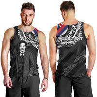 Personalised Hawaii Prince Kuhio Men Tank Top Hawaiian Maile Lei LT05 - Polynesian Pride