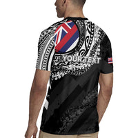 Personalised Hawaii Prince Kuhio Rugby Jersey Hawaiian Maile Lei LT05 - Polynesian Pride