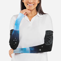 New Zealand Matariki Arm Sleeves Pleiades Star Cluster Blue Galaxy LT05 - Polynesian Pride
