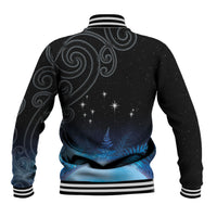 New Zealand Matariki Baseball Jacket Pleiades Star Cluster Blue Galaxy LT05 - Polynesian Pride