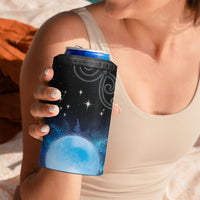 New Zealand Matariki 4 in 1 Can Cooler Tumbler Pleiades Star Cluster Blue Galaxy LT05 - Polynesian Pride