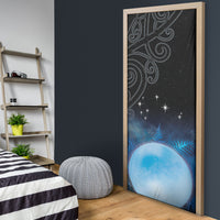 New Zealand Matariki Door Cover Pleiades Star Cluster Blue Galaxy LT05 - Polynesian Pride