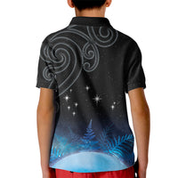 New Zealand Matariki Kid Polo Shirt Pleiades Star Cluster Blue Galaxy LT05 - Polynesian Pride