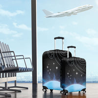 New Zealand Matariki Luggage Cover Pleiades Star Cluster Blue Galaxy LT05 - Polynesian Pride