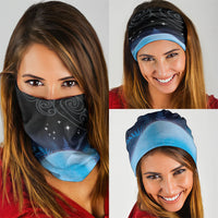 New Zealand Matariki Neck Gaiter Pleiades Star Cluster Blue Galaxy LT05 - Polynesian Pride