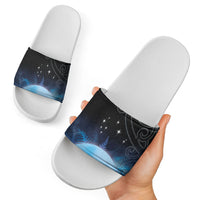 New Zealand Matariki Slide Sandals Pleiades Star Cluster Blue Galaxy LT05 - Polynesian Pride