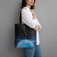 New Zealand Matariki Tote Bag Pleiades Star Cluster Blue Galaxy LT05 - Polynesian Pride