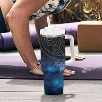 New Zealand Matariki Tumbler With Handle Pleiades Star Cluster Blue Galaxy LT05 - Polynesian Pride