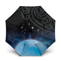 New Zealand Matariki Umbrella Pleiades Star Cluster Blue Galaxy LT05 One Size Folded 11.42 inch Opened Diameter 37.4 inch Blue - Polynesian Pride