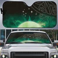 New Zealand Matariki Auto Sun Shade Pleiades Star Cluster Green Galaxy LT05 Green - Polynesian Pride