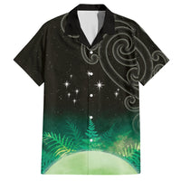 New Zealand Matariki Hawaiian Shirt Pleiades Star Cluster Green Galaxy LT05 Green - Polynesian Pride