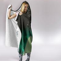 New Zealand Matariki Hooded Blanket Pleiades Star Cluster Green Galaxy LT05 - Polynesian Pride