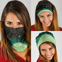 New Zealand Matariki Neck Gaiter Pleiades Star Cluster Green Galaxy LT05 - Polynesian Pride