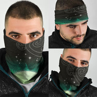 New Zealand Matariki Neck Gaiter Pleiades Star Cluster Green Galaxy LT05 - Polynesian Pride