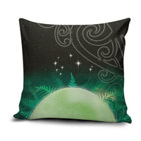 New Zealand Matariki Pillow Cover Pleiades Star Cluster Green Galaxy LT05 Green - Polynesian Pride