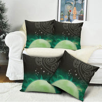 New Zealand Matariki Pillow Cover Pleiades Star Cluster Green Galaxy LT05 - Polynesian Pride
