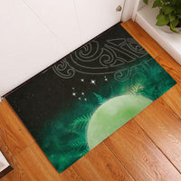 New Zealand Matariki Rubber Doormat Pleiades Star Cluster Green Galaxy LT05 - Polynesian Pride