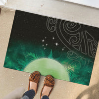 New Zealand Matariki Rubber Doormat Pleiades Star Cluster Green Galaxy LT05 - Polynesian Pride